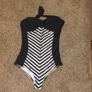 Halter top bathing suit